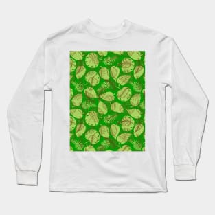 Leaf Line Art Long Sleeve T-Shirt